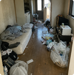 作業前の室内