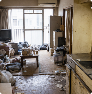 作業前の室内